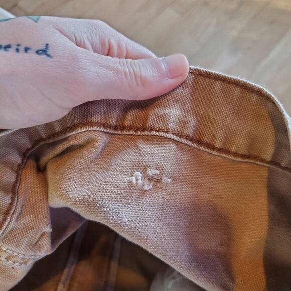 Dickies Khaki Tan Distressed Relaxed Fit Pants Size 42x30 - Picture 11 of 12